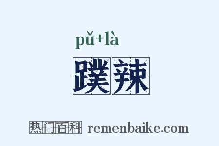 蹼辣是什么意思的图片